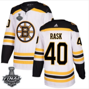 Bruins #40 Tuukka Rask Weiß 2019 Stanley Cup Final Stitched